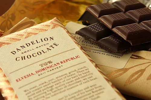 Dandelion Chocolate chocolate bean to bar banner
