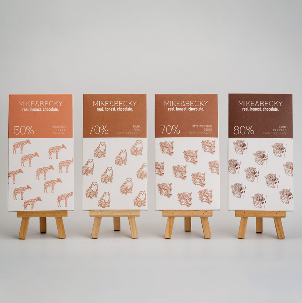 Mike and Becky chocolate bean to bar banner