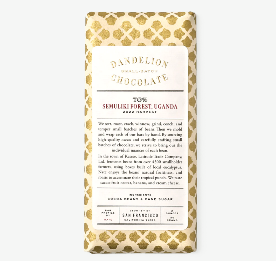 Dandelion Chocolate – Semuliki Forest, Uganda