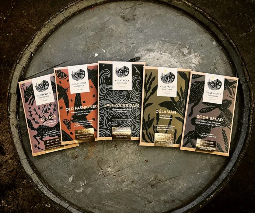 NearyNógs Stoneground Chocolate cacao beans Chocolate craft bean to bar chocolate banner