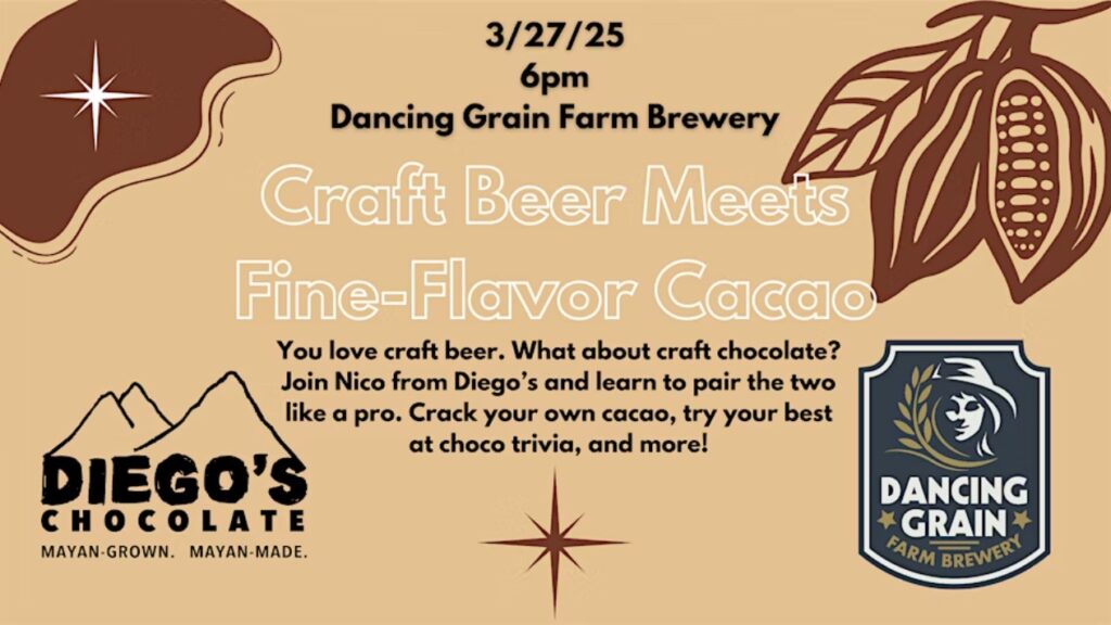 Diego's Chocolate Comes to Dancing Grain Brewery - New York, United States