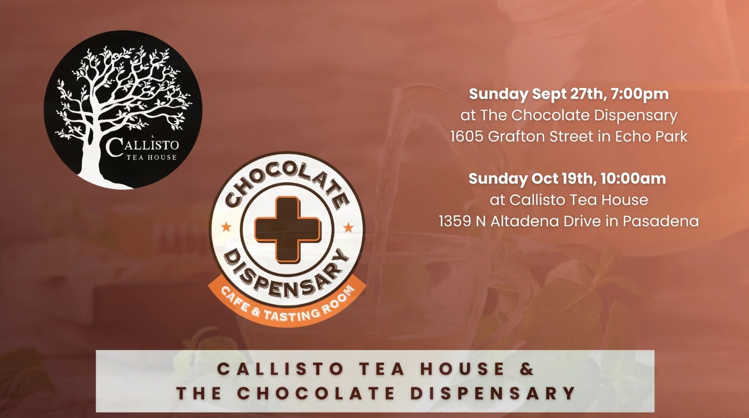 Tea & Chocolate Tasting at The Chocolate Dispensary - California, United States