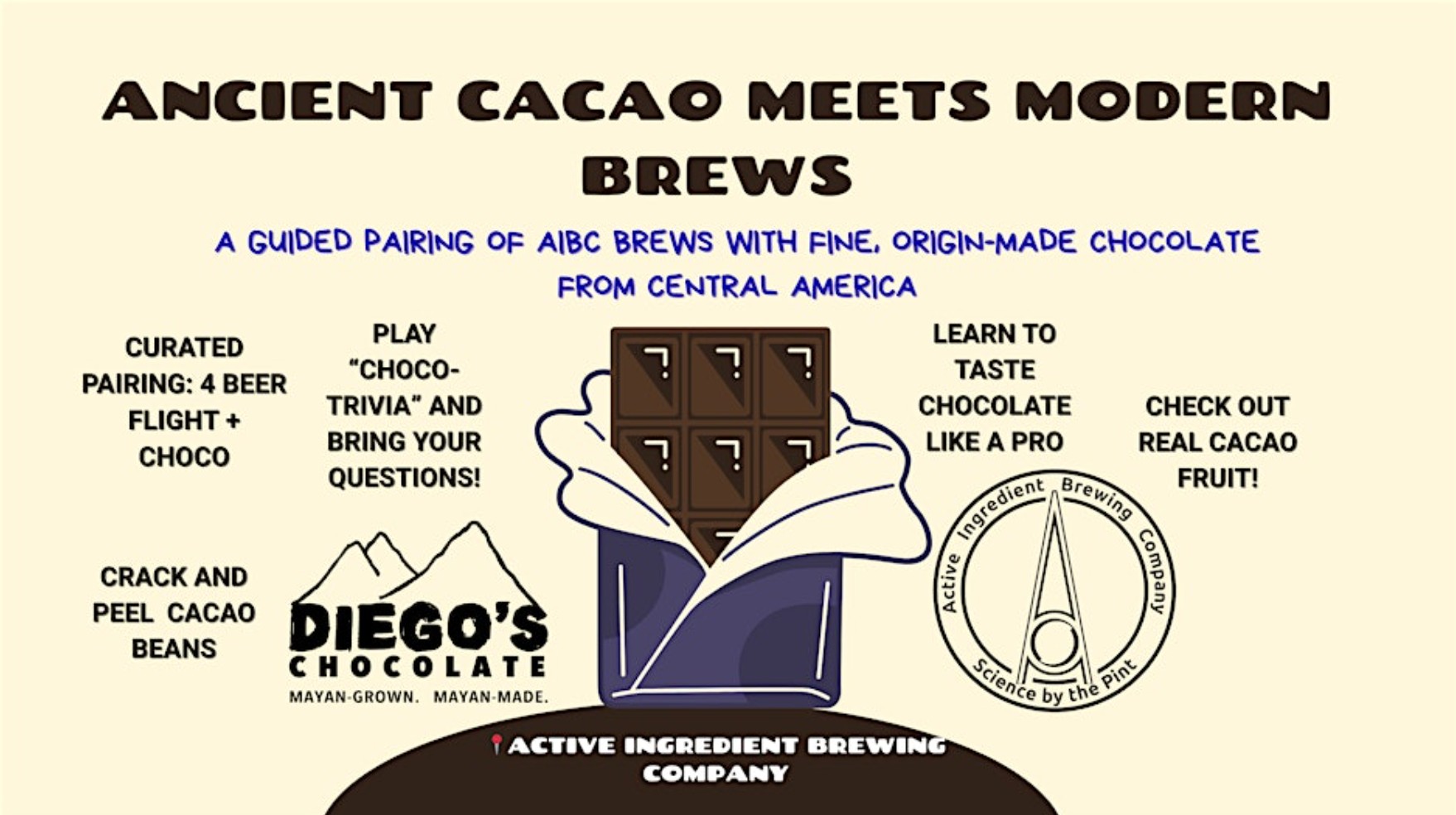 Ancient Cacao Meets Modern Brews by Diego's Chocolate Oct 2025- New York, United States