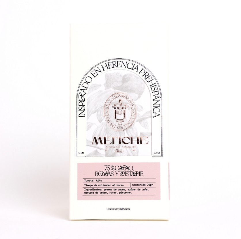 75% CACAO & ROSAS DE CASTILLA, PISTACHE