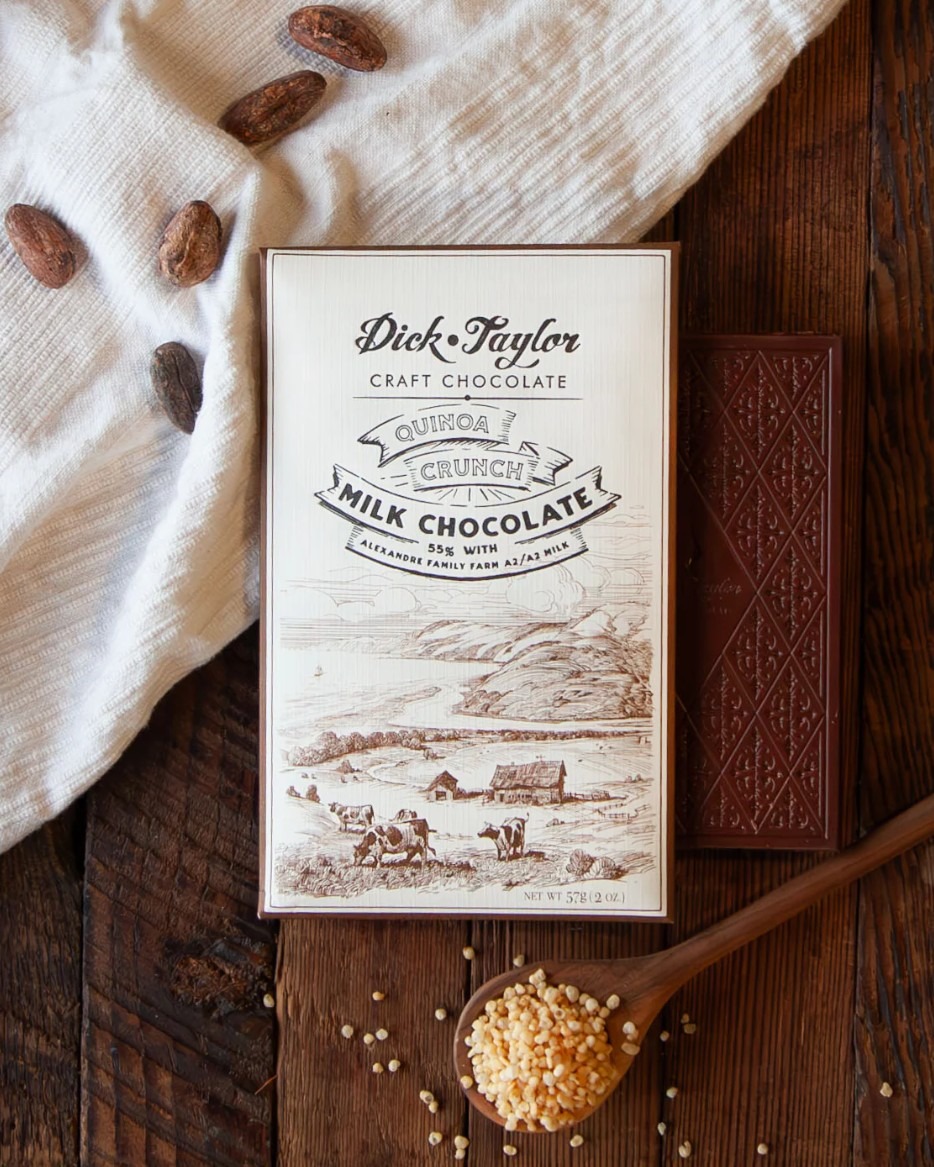 Dick Taylor Craft Chocolate Quinoa Crunch Milk Chocolate