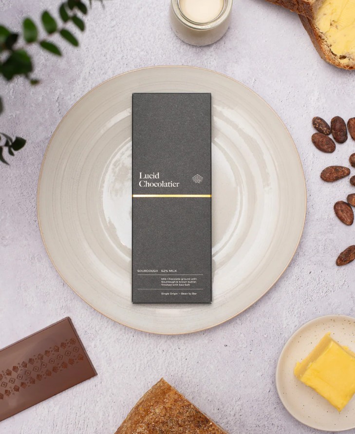 Lucid Chocolatier 52% Sourdough, Brown Butter & Sea Salt