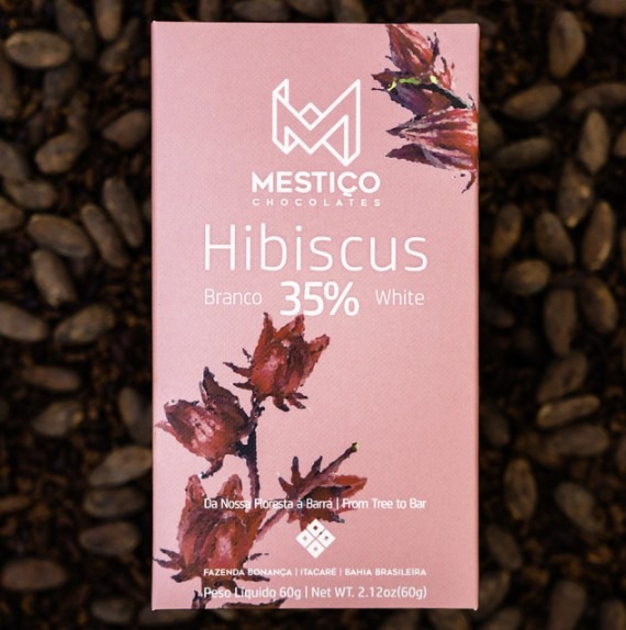 Mestiço Chocolates Hibiscus – 35% – Chocolate Bean to Bar