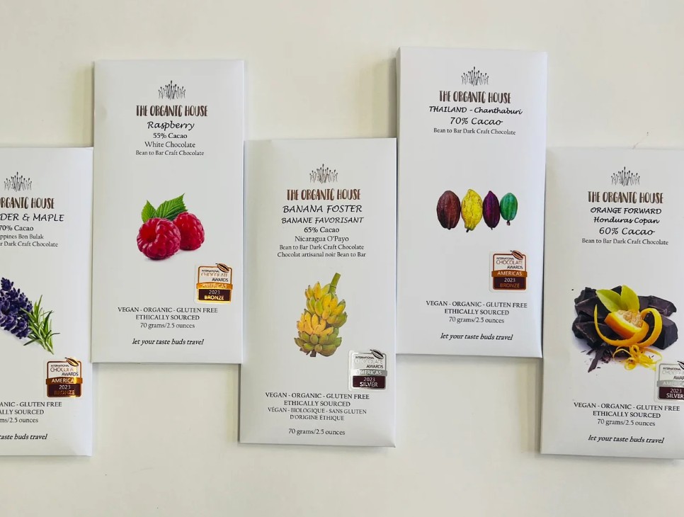 The Organic House Tree to Bar Chocolate craft bean to bar chocolate banner