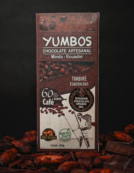 Yumbos Chocolate Artesanal 60% Coffee Flavored Chocolate