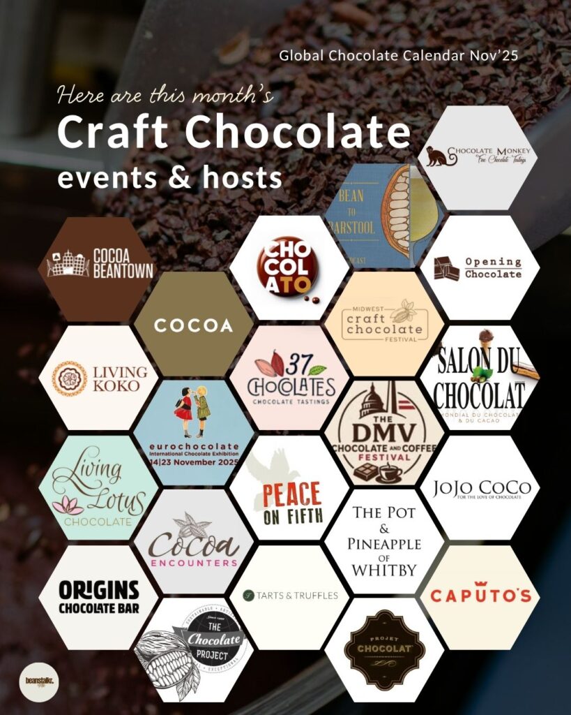 November 2025 Craft Chocolate Calendar by Beanstalkr 