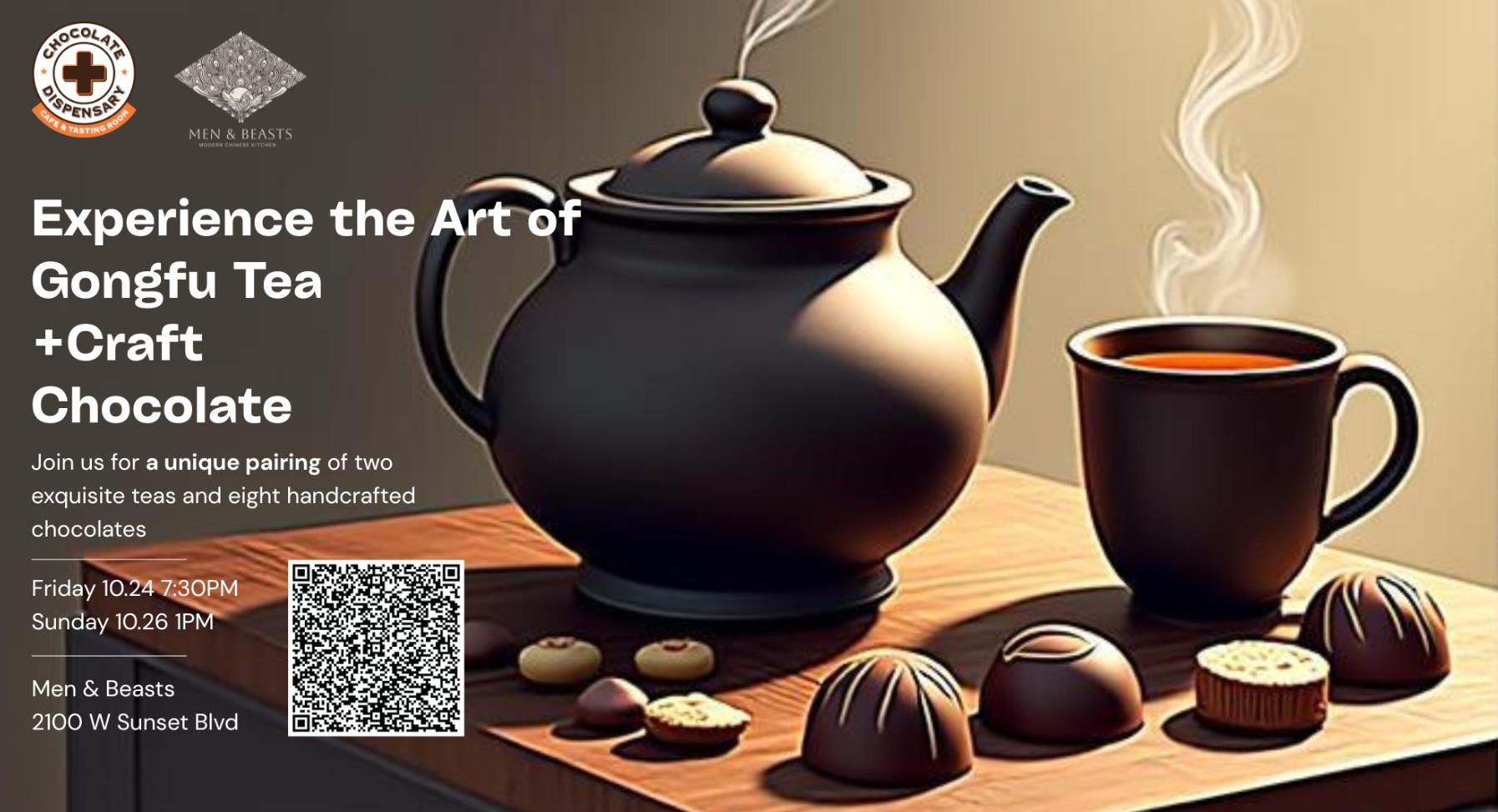 Tea and Chocolate Tasting at Men and Beasts by The Chocolate Dispensary - California, United States