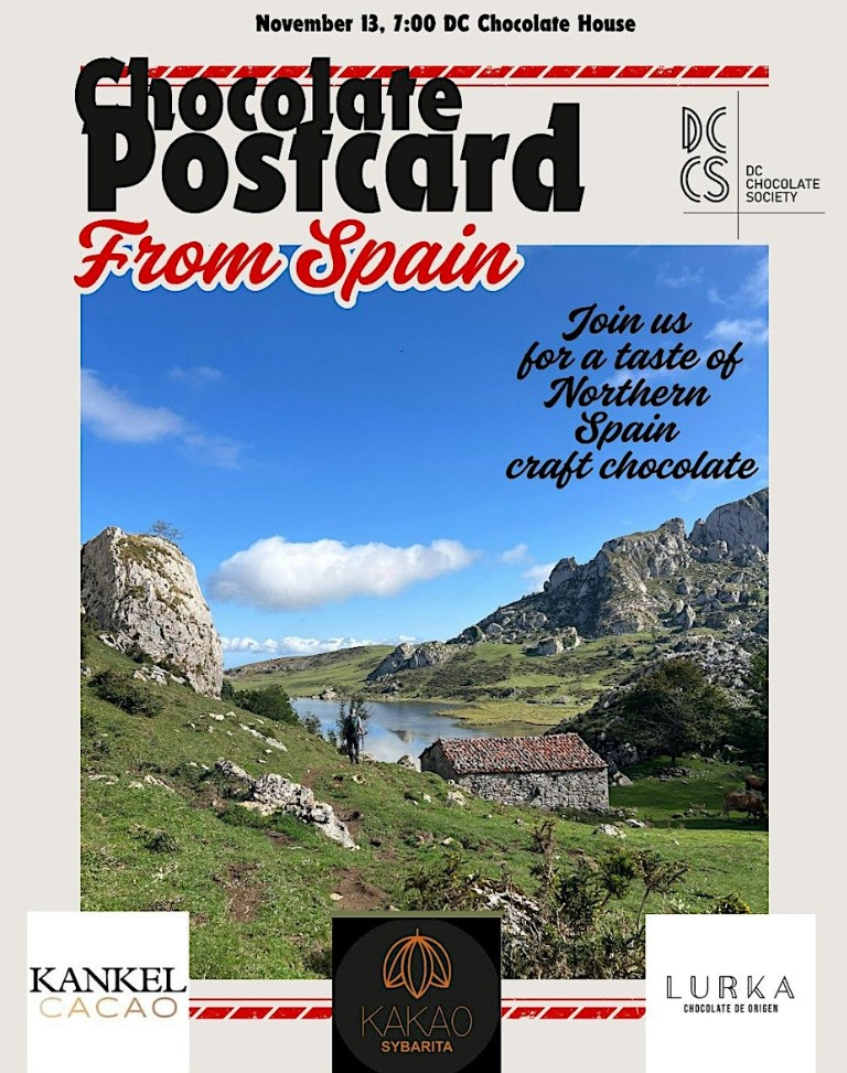 A Taste of Northern Spain’s Craft Chocolate brought to DC November 2025 DC Choc Society Meetup – Washington D.C, United States