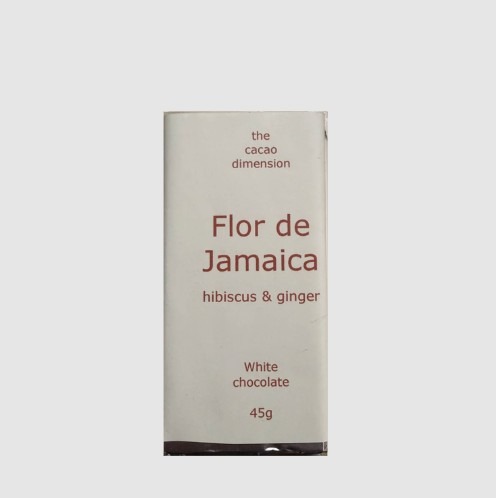 Flor de Jamaica Hibiscus White Chocolate with Ginger