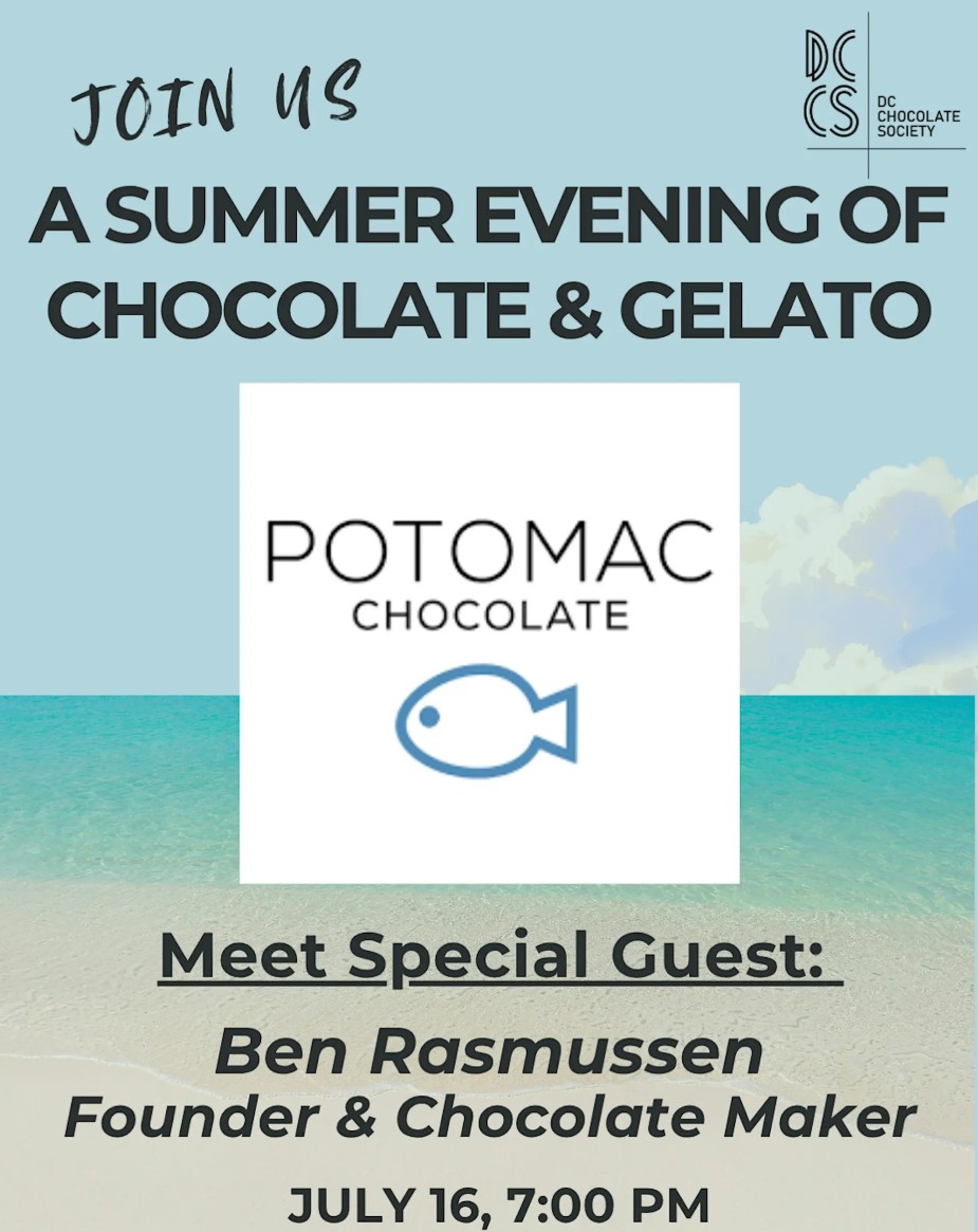 Potomac Chocolate & Gelato July 2026 DC Choc Society Meetup - Washington D.C, United States