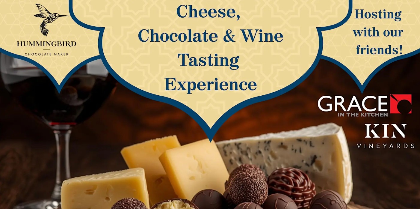 Cheese, Chocolate & Wine Pairing Experience by Hummingbird Chocolate July 2026 - Ontario, Canada