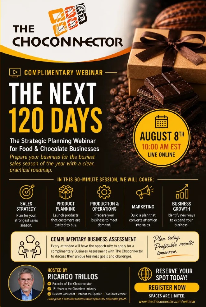 Strategic Planning Webinar for Food & Chocolate Businesses by The Choconnector - Virtual Event